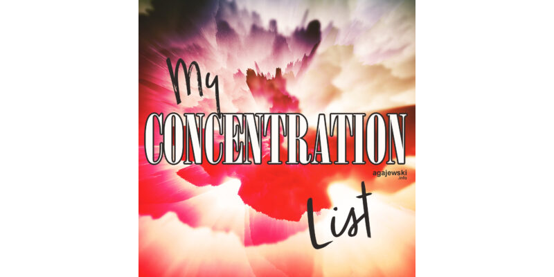 My Concentration List