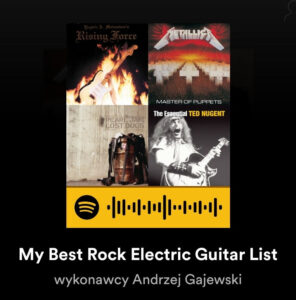 My Spotify Best Rock Electric Guitar List